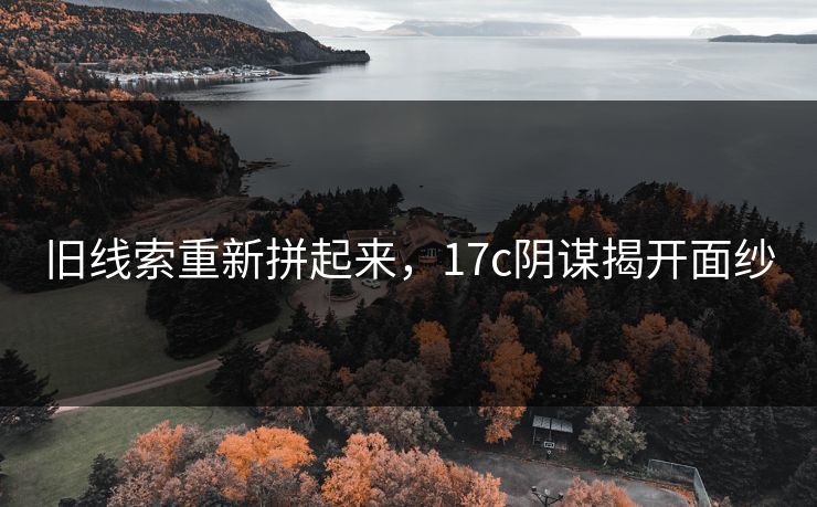 旧线索重新拼起来，17c阴谋揭开面纱